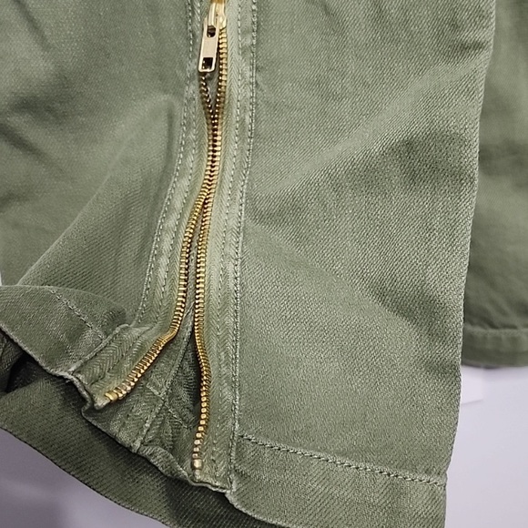 NWT Sandrine Rose x Free People Army Jumpsuit Linen Cotton Small Military Green - Picture 8 of 15